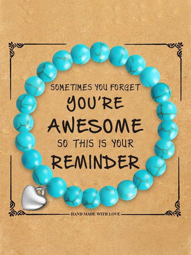 Women's Boho Beaded Jewelry Set, Natural Stone & Crystal Accents, Ideal Christmas Gift for Her, Comes with Gift Card