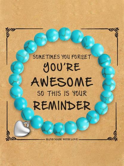 Women's Boho Beaded Jewelry Set, Natural Stone & Crystal Accents, Ideal Christmas Gift for Her, Comes with Gift Card