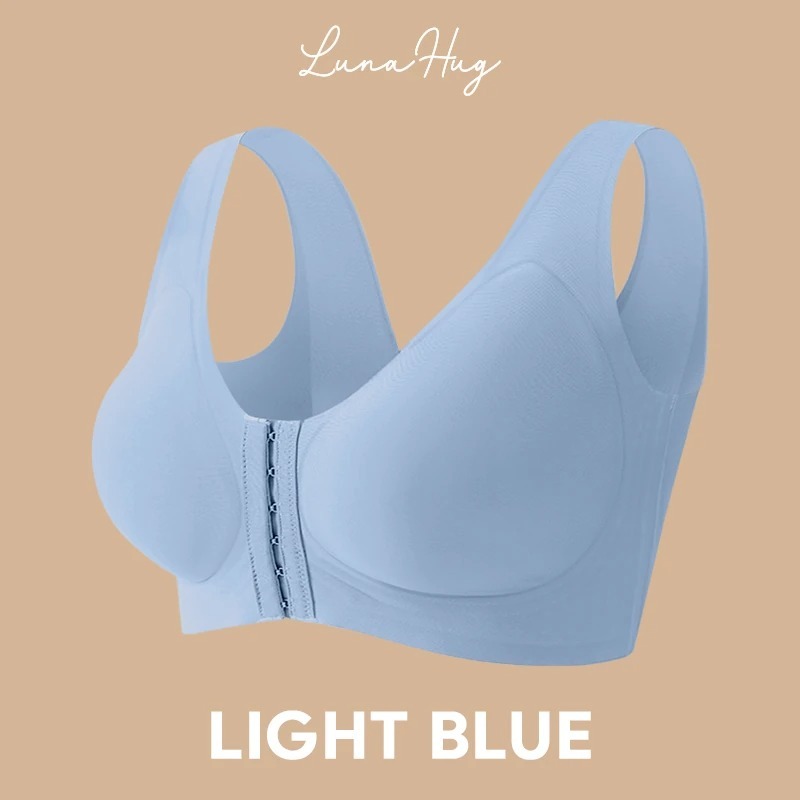 LunaHug - Seamless Front Buckle Cross Back Shaping Bra