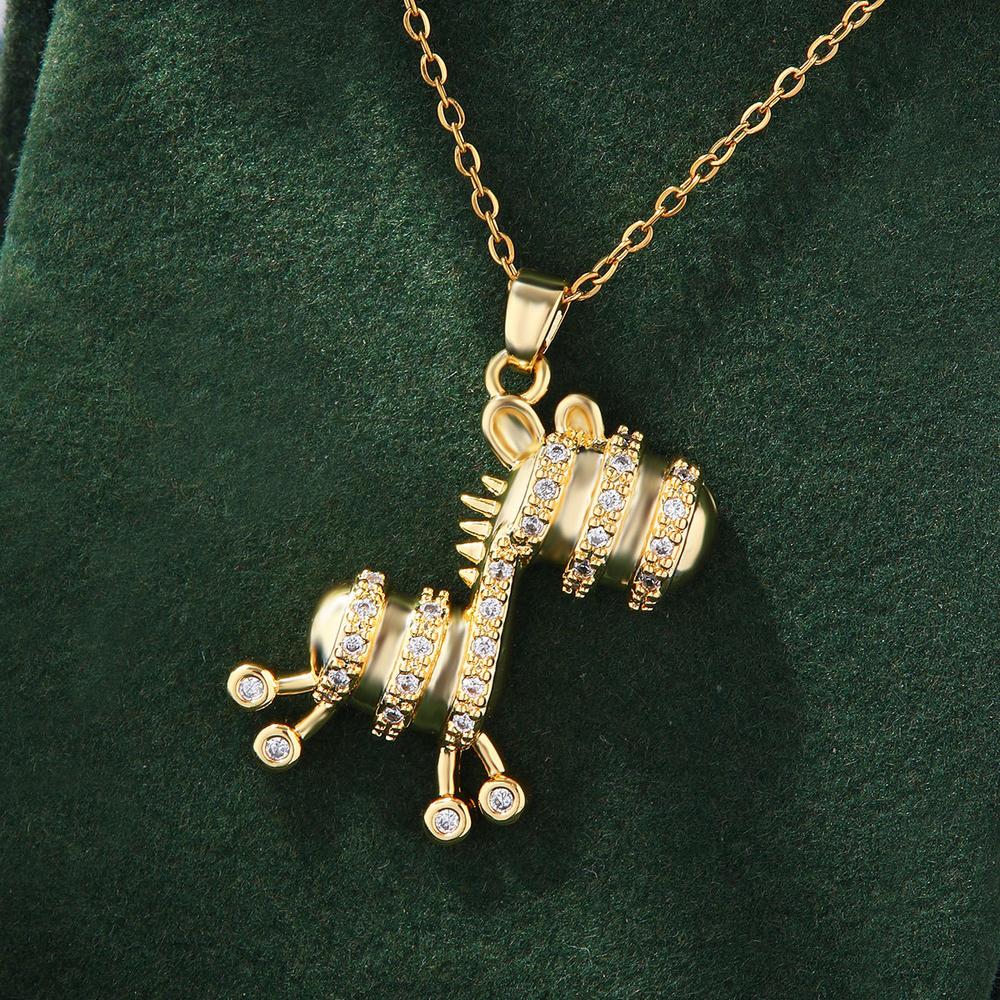 Retro cartoon pony pendant necklace with creative design, donkey  elegant, fashionable, casual, retro, trendy, versatile, gift giving, daily commuting, street party, holiday wearing gifts to friends Jewellery Charms