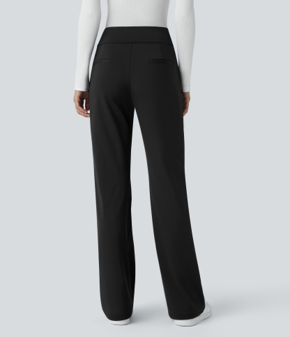 FlexMid Rise Side Zipper Pocket Work Flare Pants