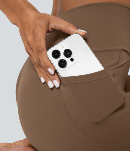 SoftlyZeroCrossover Pocket Plain Leggings-UPF50+