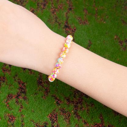 Sea Sediment Jasper Crystal Bracelet: Natural Stone Bracelet Handmade Gift For Men And Women, Brings Serenity & Luck - Infused With Energy，Bring Vitality Passion