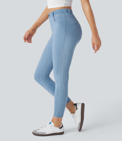FlexHigh Waisted Pockets Denim Work Leggings