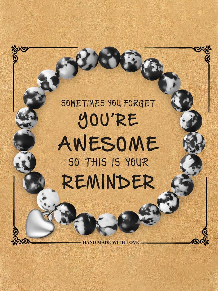 Women's Boho Beaded Jewelry Set, Natural Stone & Crystal Accents, Ideal Christmas Gift for Her, Comes with Gift Card