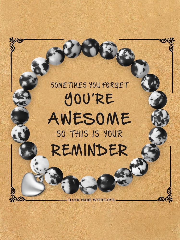 Women's Boho Beaded Jewelry Set, Natural Stone & Crystal Accents, Ideal Christmas Gift for Her, Comes with Gift Card