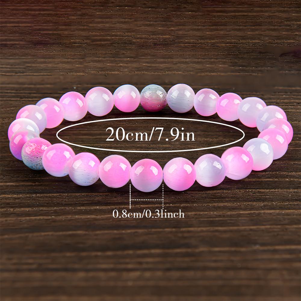 Energy Bracelet,- Sparkling Artificial Crystal, Jewelry Gift For Both Sexes, A Piece Of Jewelry blue friendship bracelet fahlo  bracelet blue bracelet   jewelry protection bracelet encouragement gift fashion artificial Colorblock Beaded Crystal Bracele