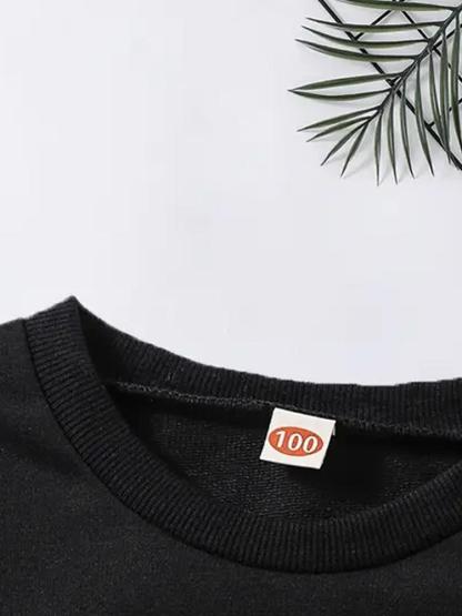 Girls' Spring & Fall Casual Fashion Kpop Falcon Girl Group Print Sweatshirt, Round Neck Long Sleeve Comfortable Basic Top