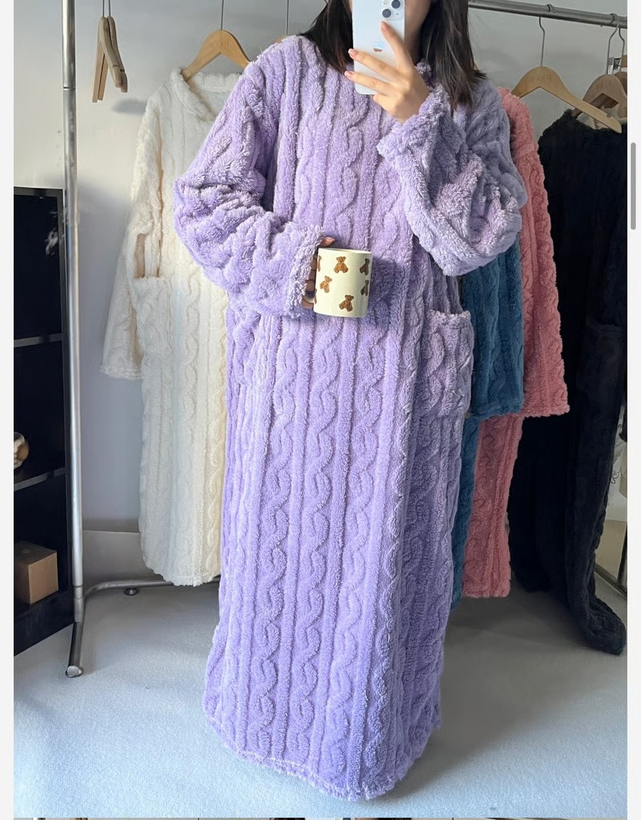 💟A Warm Gift🎀Winter Coral Velvet Home Clothes pajamas🔥