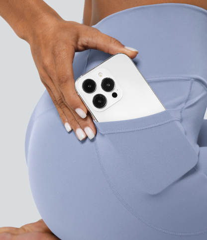 SoftlyZeroCrossover Pocket Plain Leggings-UPF50+