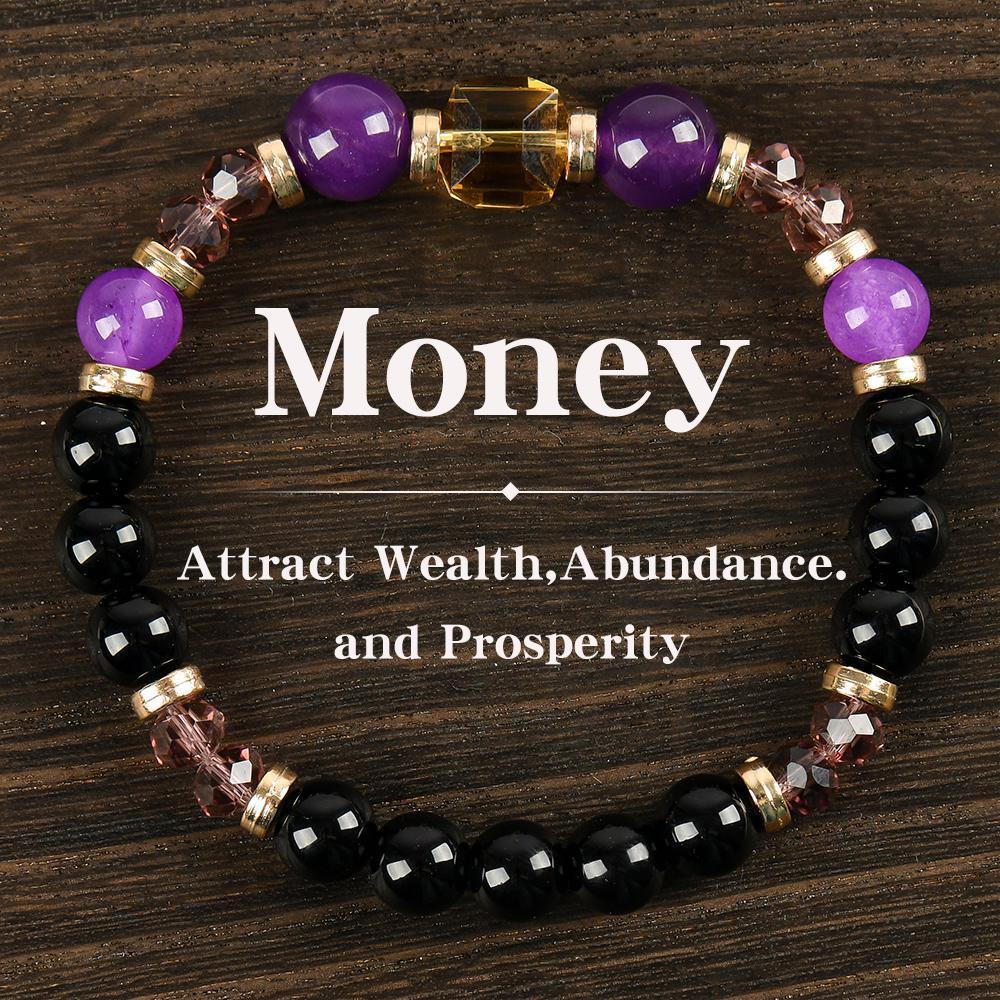 ARPURRAINA Money Attraction Prosperity & Wealth Beaded Bracelet 5.9-7.