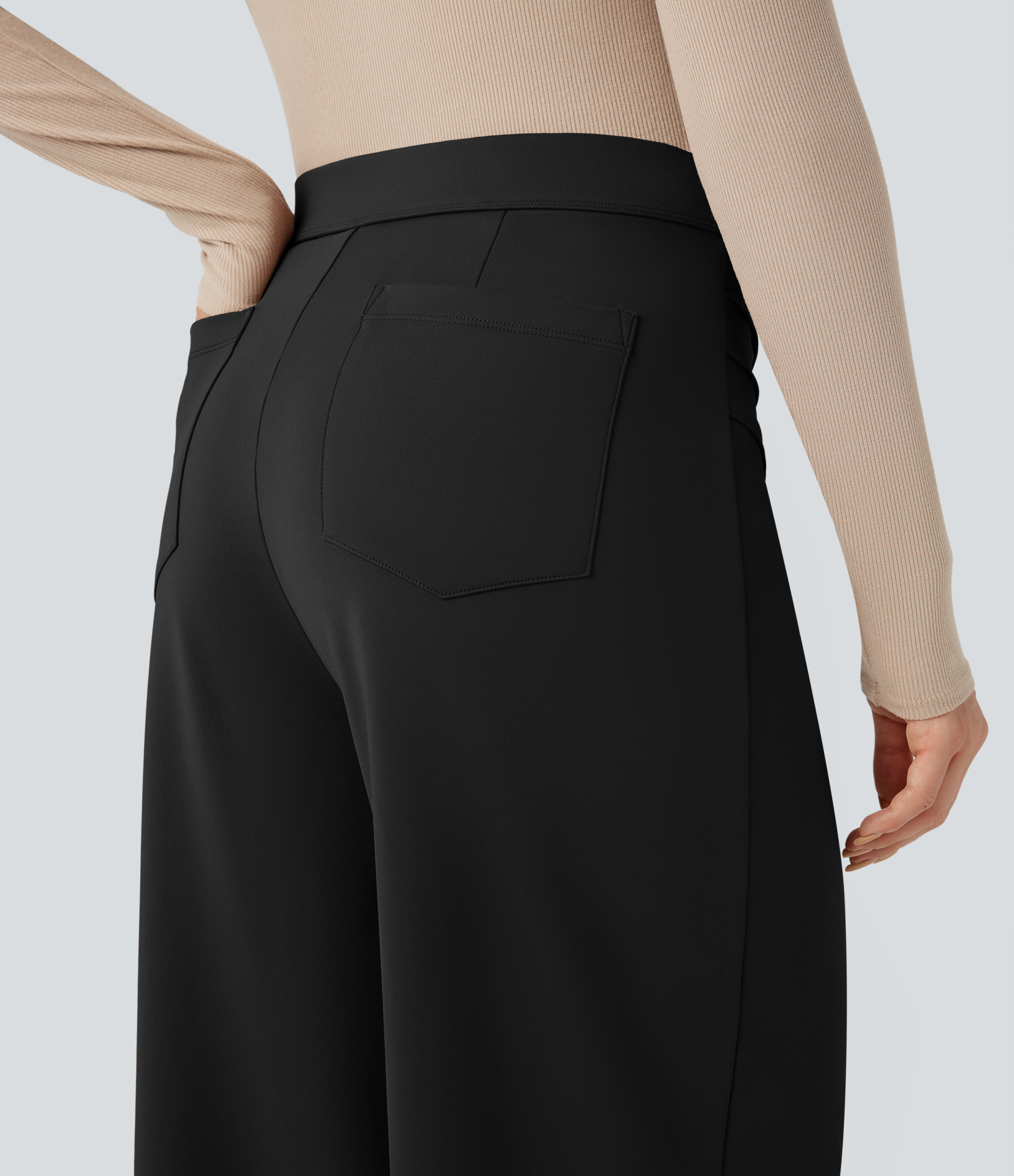 FlexHigh Waisted Work Baggy Pants with Pockets