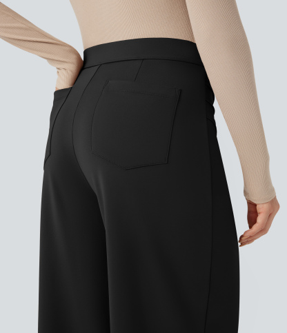 FlexHigh Waisted Work Baggy Pants with Pockets