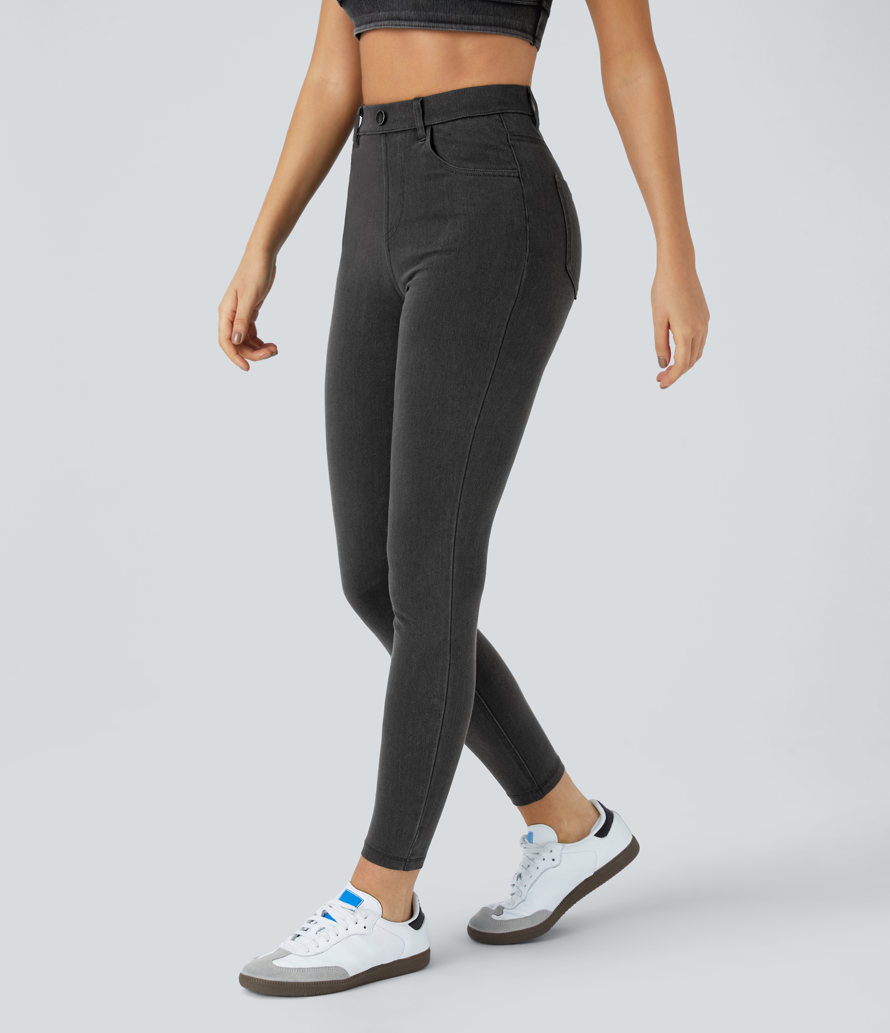 FlexHigh Waisted Pockets Denim Work Leggings