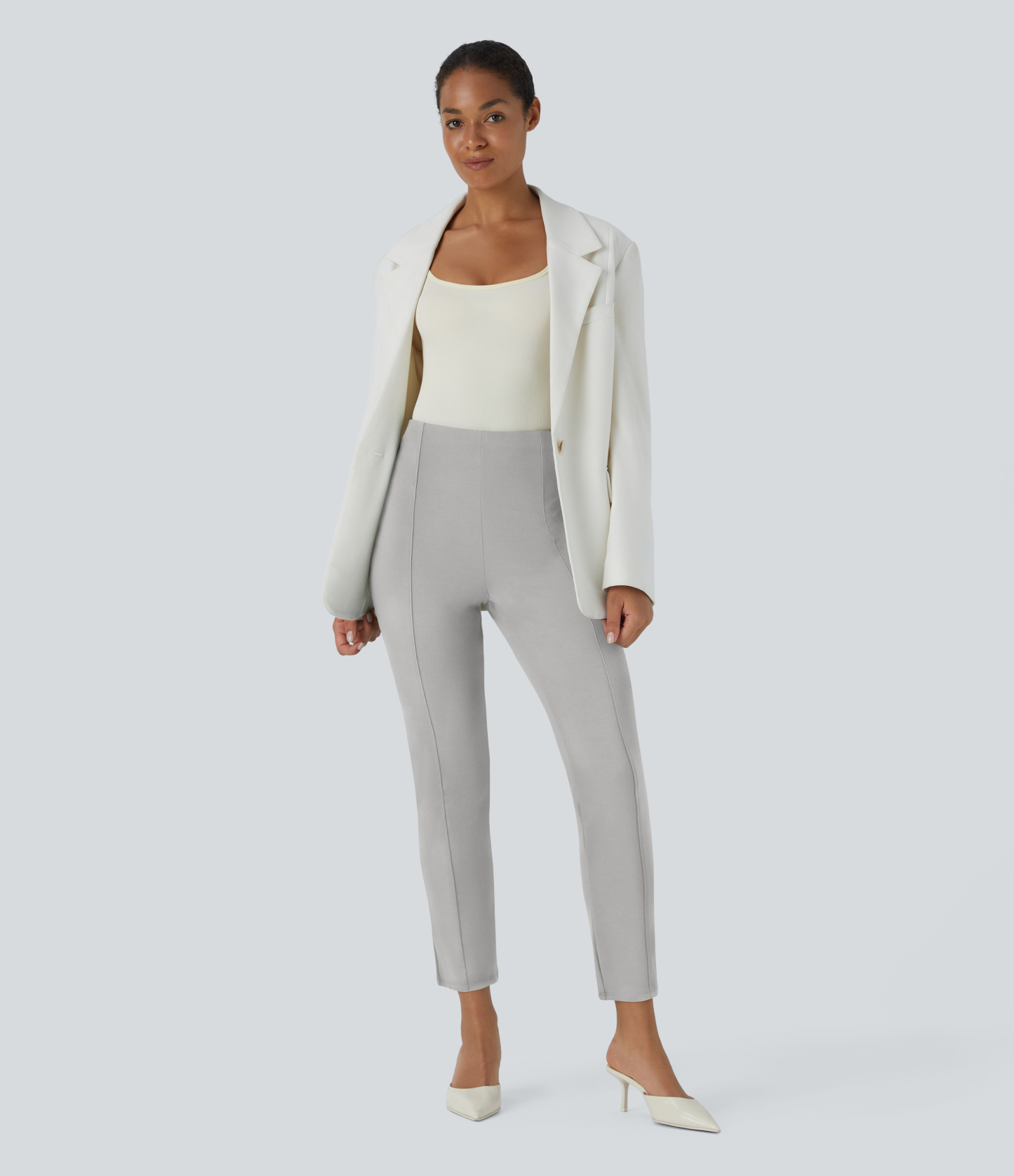 FlexHigh Waisted Pocket Slim Work Pants