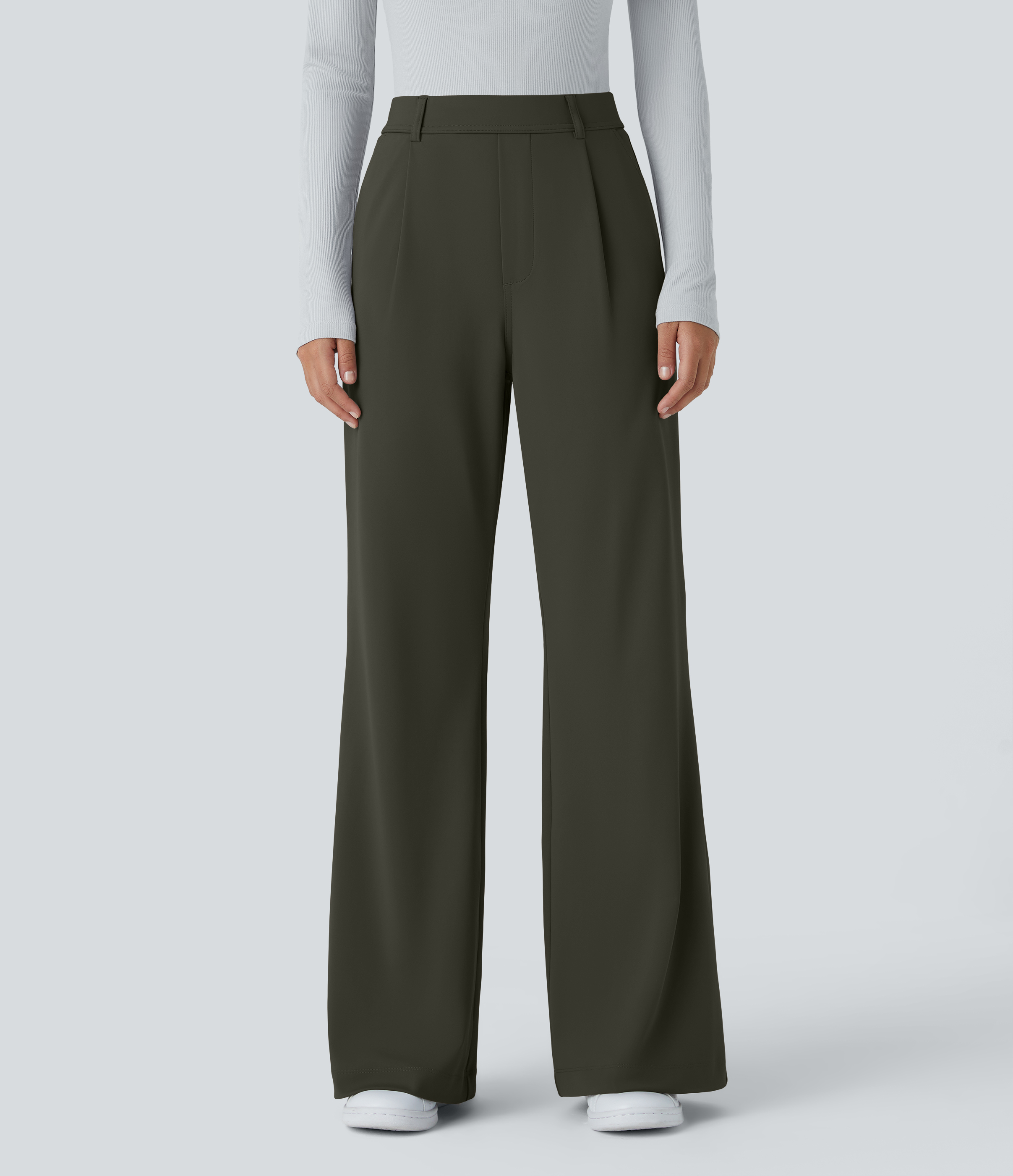 FlexHigh Waisted Pocket Work Flare Pants
