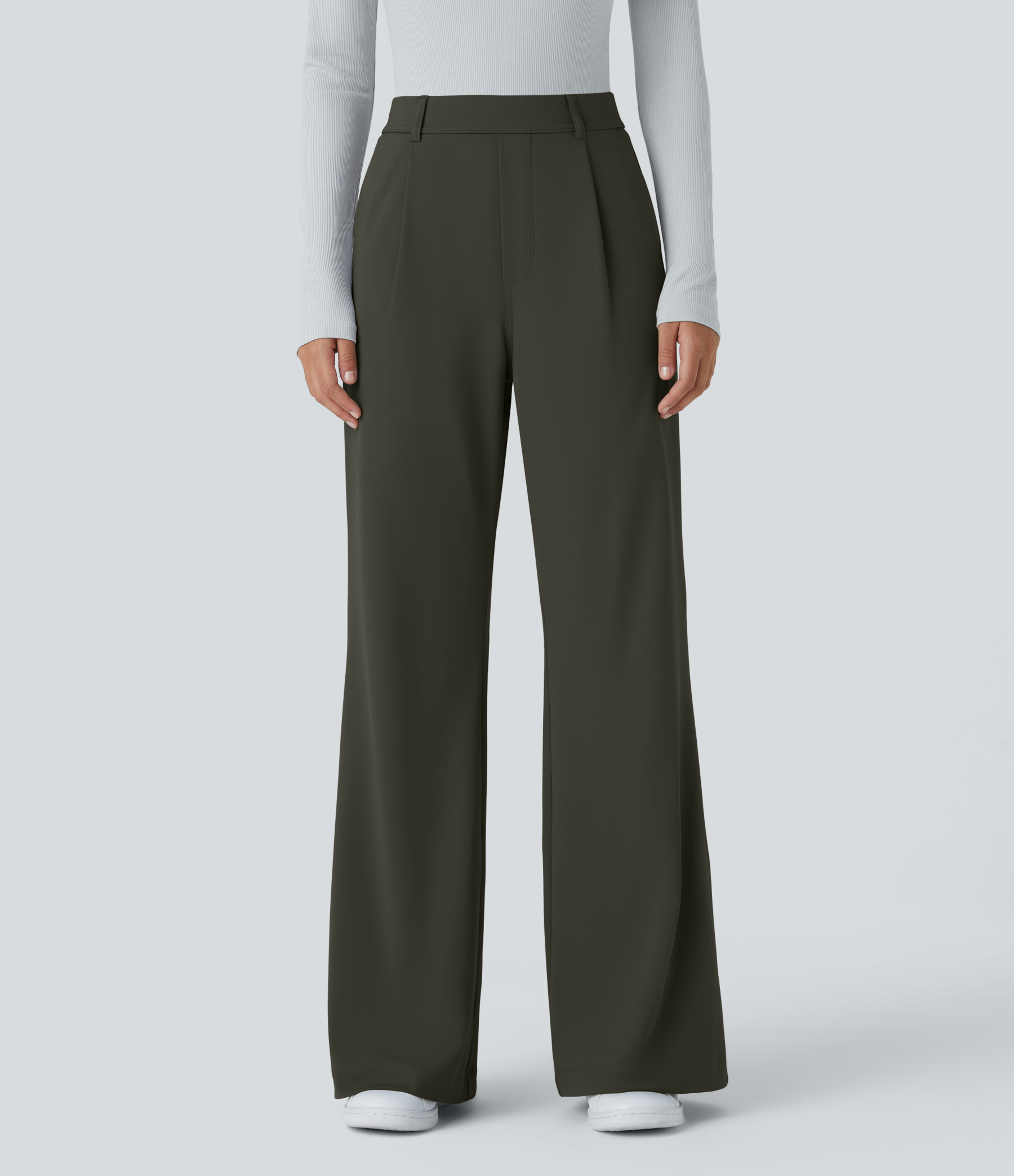 FlexHigh Waisted Pocket Work Flare Pants