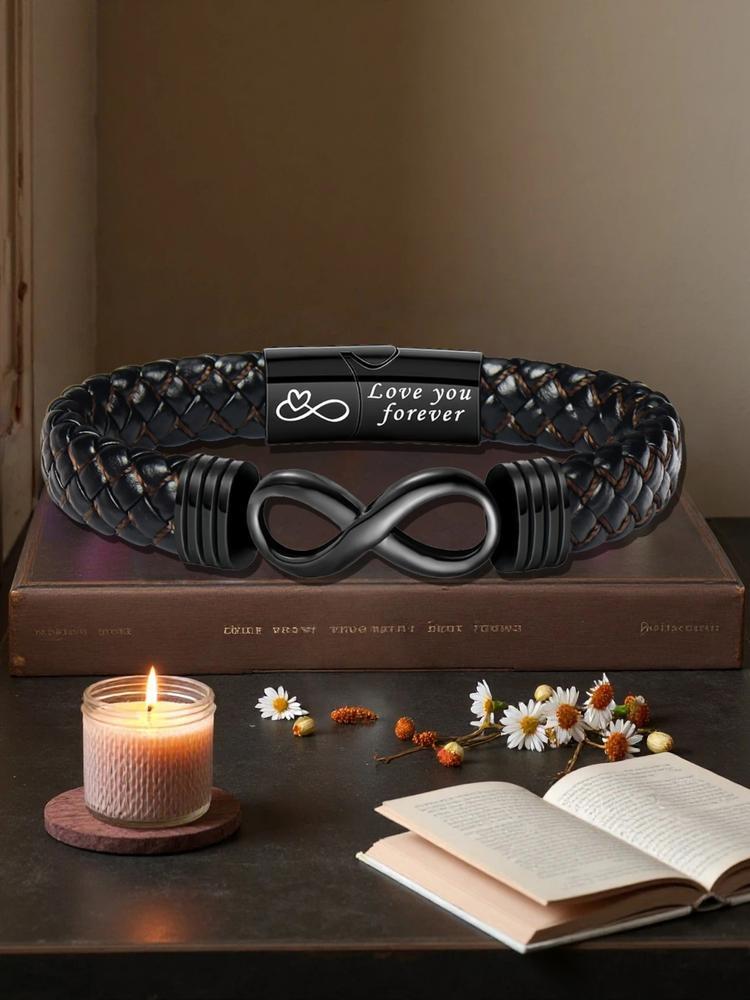 1PC Christmas Surprise Gift for Nephew - Classic Stylish Knotted Bracelet - Fashionable Eight-Byte Knotted Bracelet, Birthday Gift/Valentine’s Gift/Graduation Gift - A Blessing Gift for Nephew