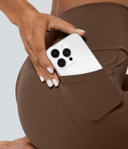 SoftlyZeroCrossover Pocket Plain Leggings-UPF50+