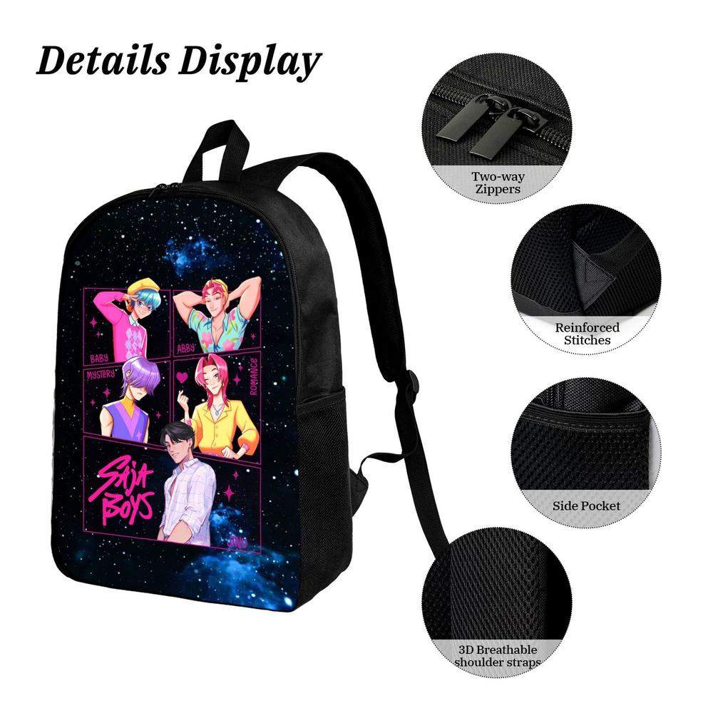 School Backpack K POP for Fans Men Women College Bookbag Waterproof Lightweight Black Backpack Mochilas Book Bag Rucksack Casual Daypack School Bag