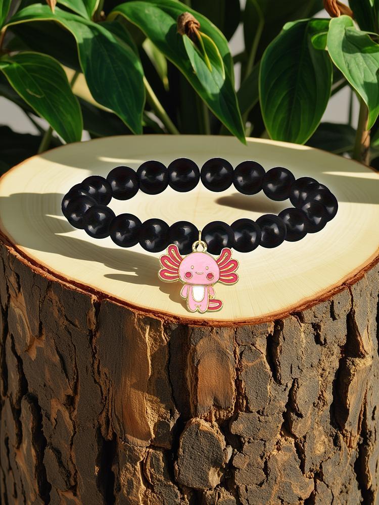 1PC Christmas Axolotl Charm Bracelet, Stocking Stuffer Gift for Mom Aunt Son Teacher Daughter Sister, Cute Animal Jewelry - Birthday Gift/Valentine's Day Gift - Cute Gift for Best Friend Friendship Gift - Anniversary Love Gift