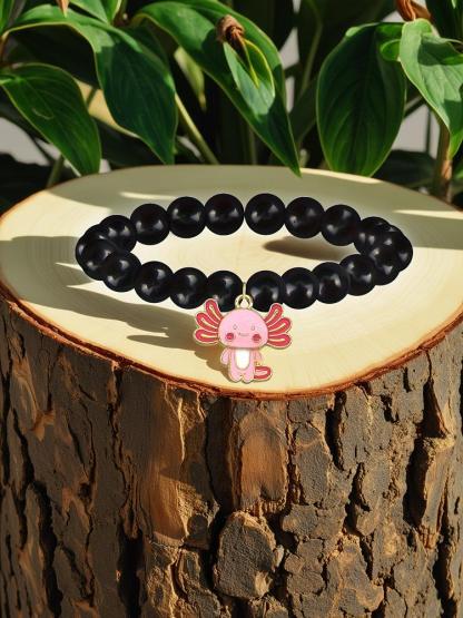 1PC Christmas Axolotl Charm Bracelet, Stocking Stuffer Gift for Mom Aunt Son Teacher Daughter Sister, Cute Animal Jewelry - Birthday Gift/Valentine's Day Gift - Cute Gift for Best Friend Friendship Gift - Anniversary Love Gift