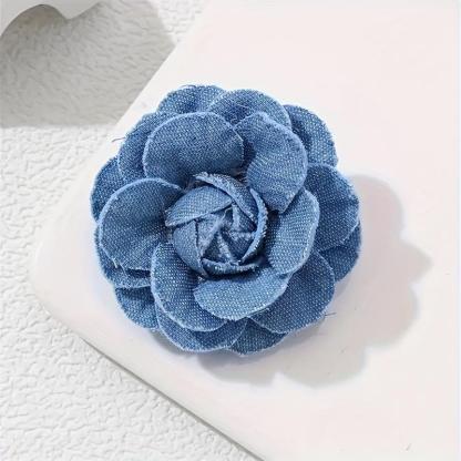 Vintage Denim Brooch Set of Three Personalized Elegance Ladies Collar Pins Unique Design Women's Fashion Jewelry