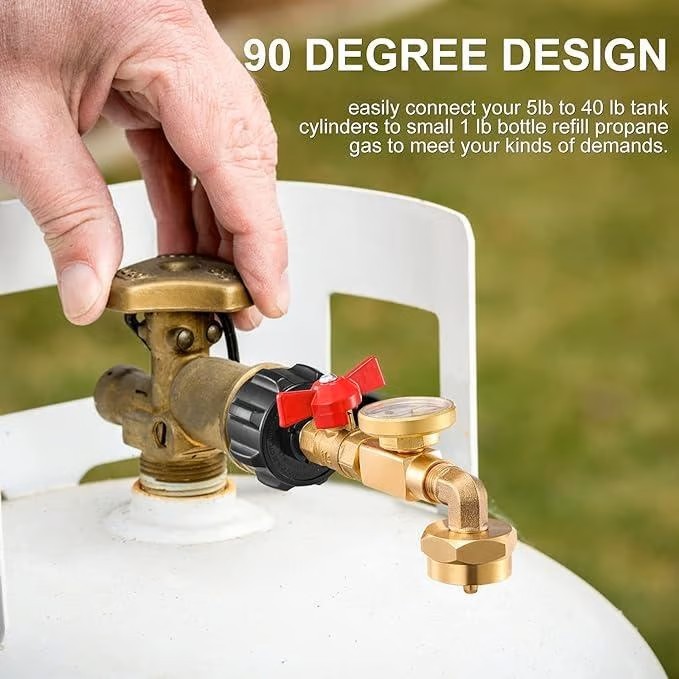 💥 Top-Rated Propane Refill Elbow Adapter with Tank Gauge