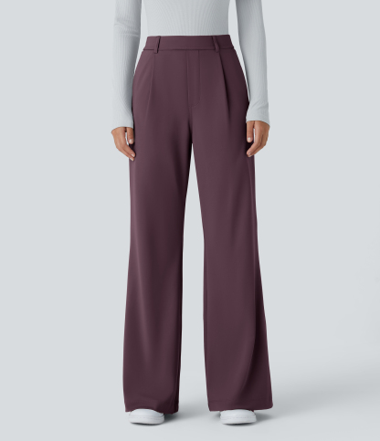 FlexHigh Waisted Pocket Work Flare Pants