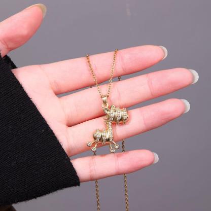 Retro cartoon pony pendant necklace with creative design, donkey  elegant, fashionable, casual, retro, trendy, versatile, gift giving, daily commuting, street party, holiday wearing gifts to friends Jewellery Charms