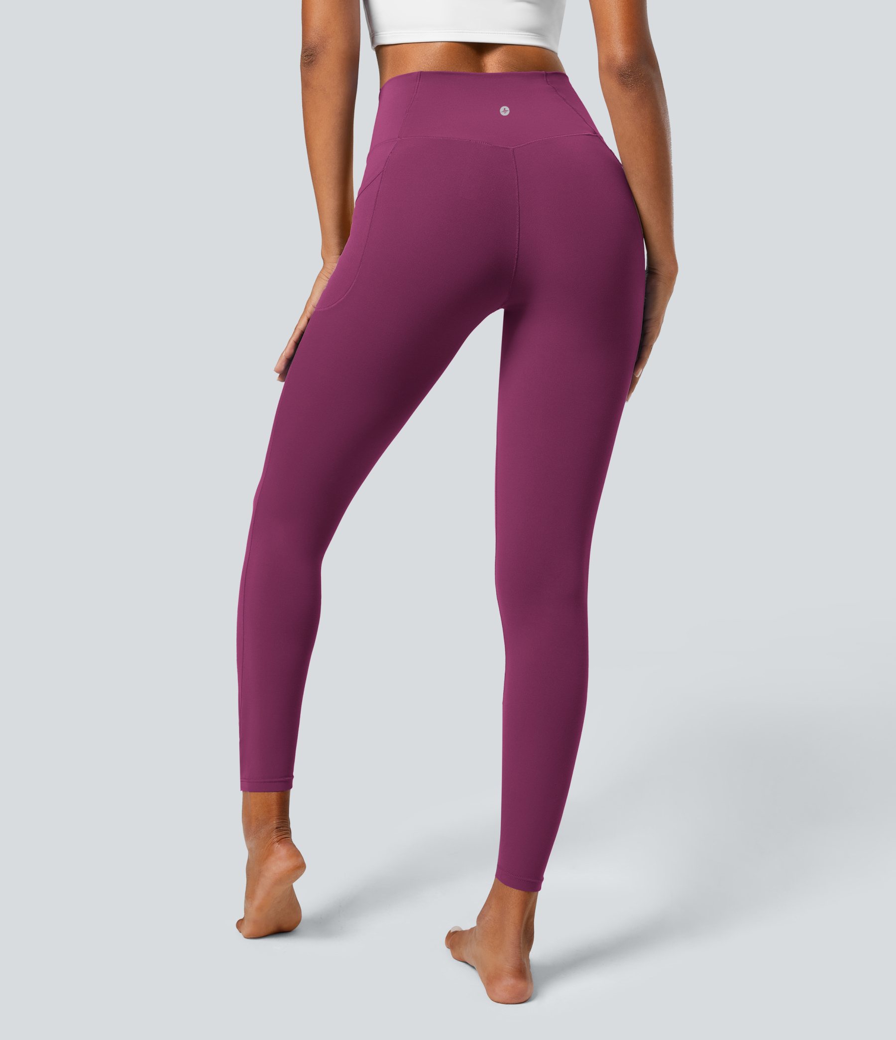 SoftlyZeroCrossover Pocket Plain Leggings-UPF50+