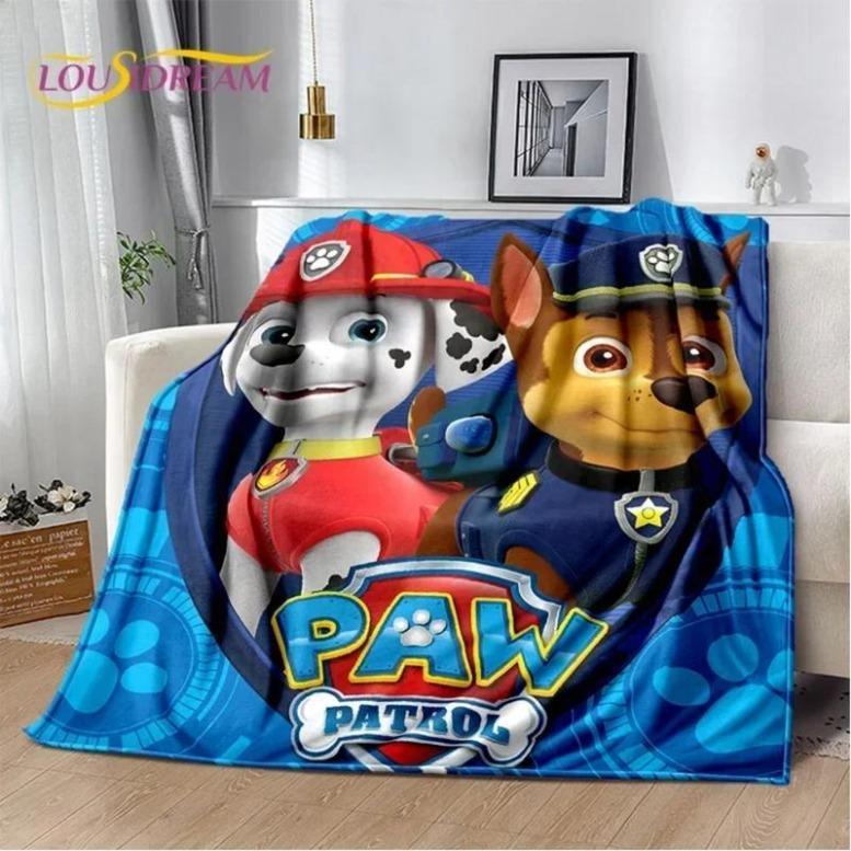 3D P-Patrol Cute Cartoon Dog HD Blanket,Soft Throw Blanket For Home Bedroom Bed Sofa Picnic Travel Cover Blanket Kids Gift CoverGift For Men & Women, Gift For Kids, Christmas Gift, Halloween Gift
