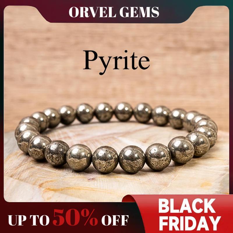 Wealth & Success Crystal Bracelet - Pyrite Citrine Black Tourmaline Healing Gemstone Beads 8mm - Spiritual Natural Stone Gift for Men & Women, Christmas, Birthday, New Year, Thanksgiving, Halloween #TikTokShopBlackFriday