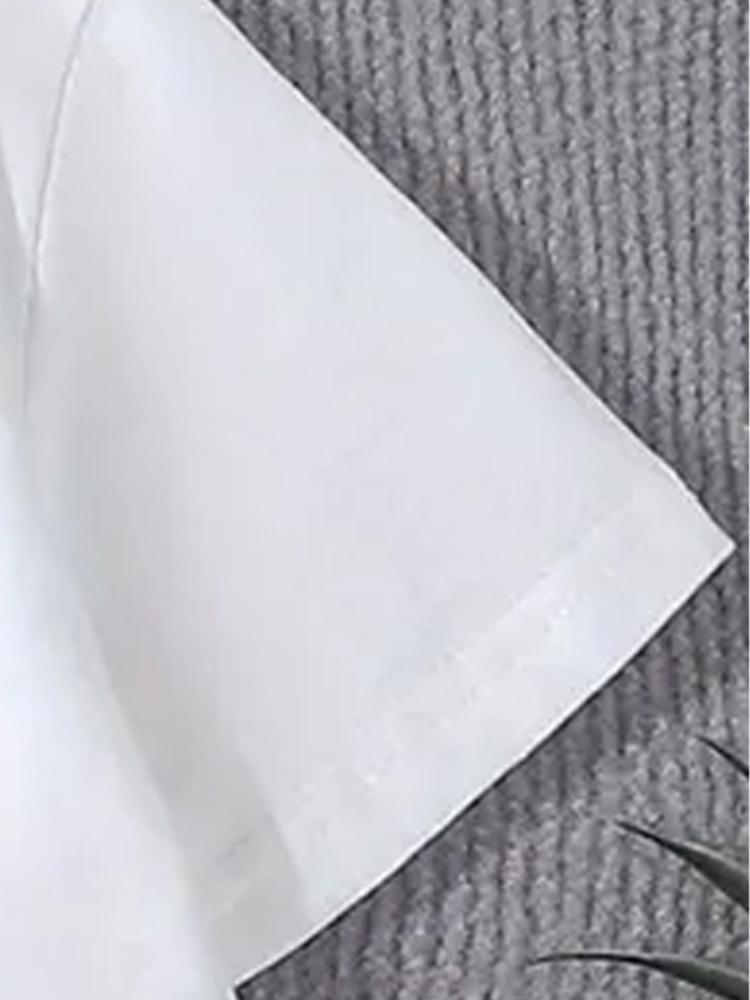 Girls' Summer Fashion Leopard Print Short Sleeve T-Shirt, Random Style, Comfortable & Versatile, Perfect Gift Idea