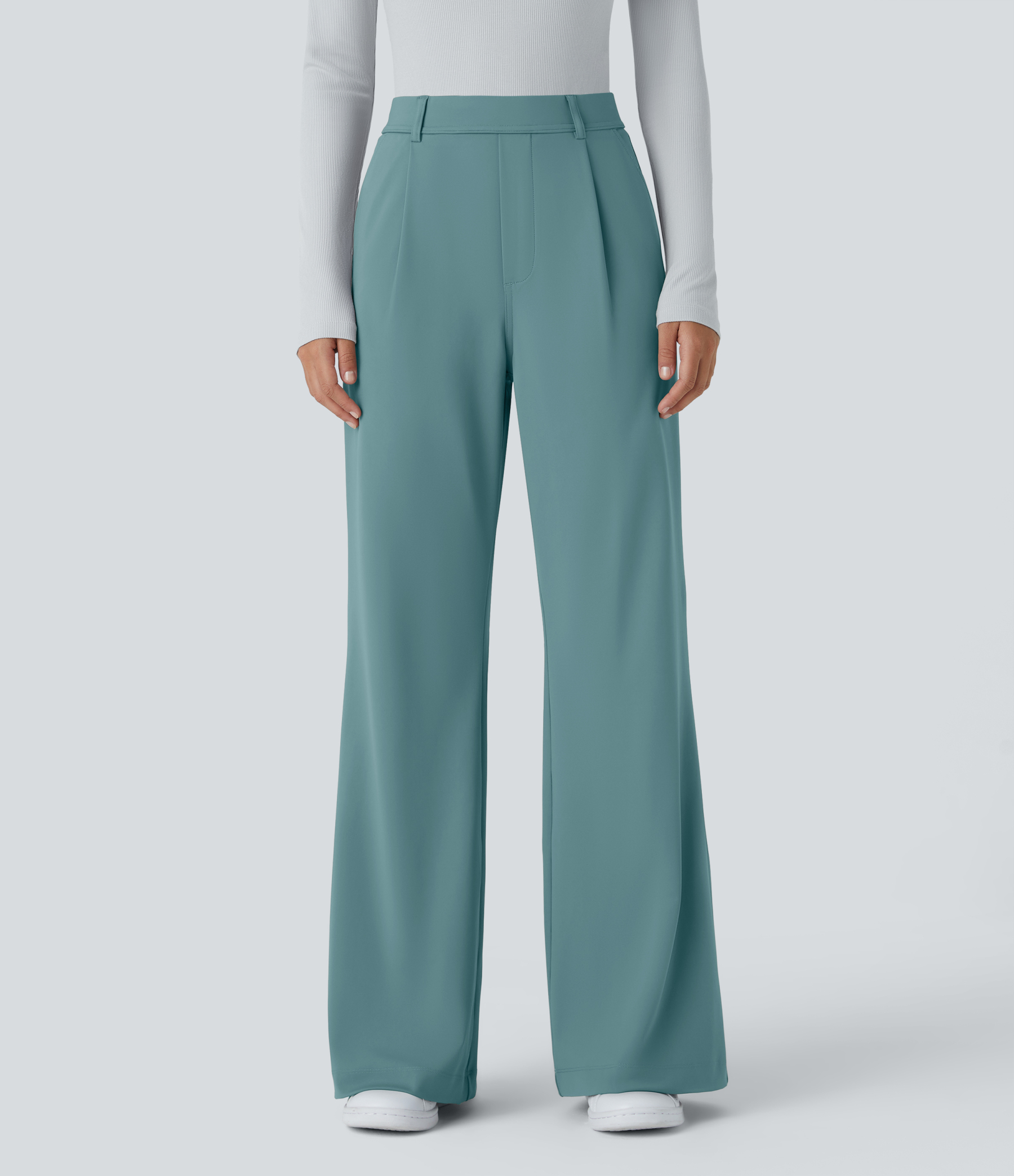 FlexHigh Waisted Pocket Work Flare Pants