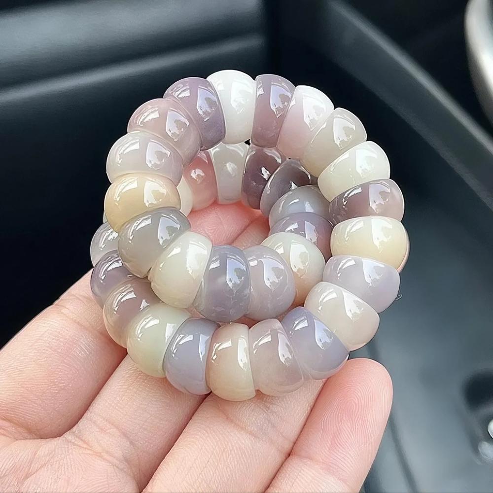 Large intestine | Bodhi beads bracelet purple handmade bowl shaped beads stress relieving toys natural material limited time special insomnia relief spiritual gifts unique style adjustable bead design bracelets for women Human catnip