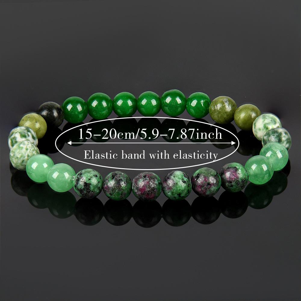 New Beginning Handcrafted Bracelet with Green Aventurine & Epidote Granite - Crystal Jewelry for Prosperity, Peace & Hope  Crystal  Bracelet