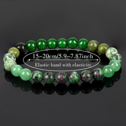 New Beginning Handcrafted Bracelet with Green Aventurine & Epidote Granite - Crystal Jewelry for Prosperity, Peace & Hope  Crystal  Bracelet