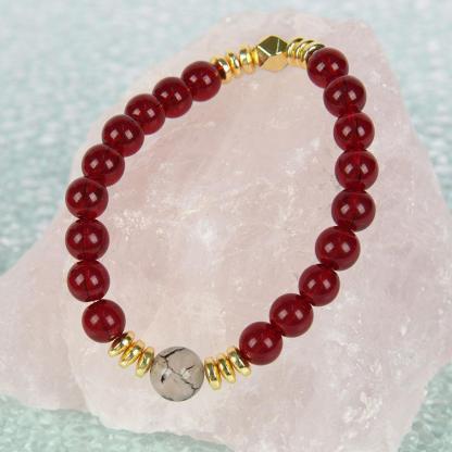 Attract Career Wealth & Luck Bracelet - Ideal For Career And Study - Perfect Holiday Jewelry Gift For Men And Women Colorblock Beaded Crystal Bracelet
