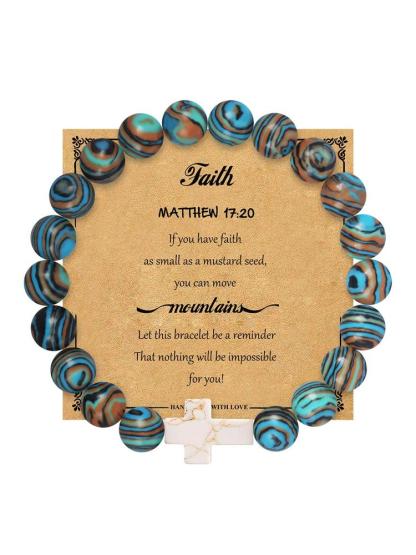 1PC Christmas Gifts for Women Daughter Mom Niece Aunt Girlfriend Friends, Cross Bracelets for Her, Valentine's Day, Easter, Mother's Day Gifts, Christmas Stocking Stuffer for Her