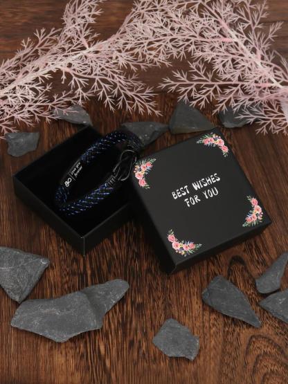 Men's Minimalist Temperament Knot Design Braided Bracelet, Fashion Jewelry for Party, Daily Clothing Decor, Trendy All-match & Exquisite Jewelry for Birthday Gift