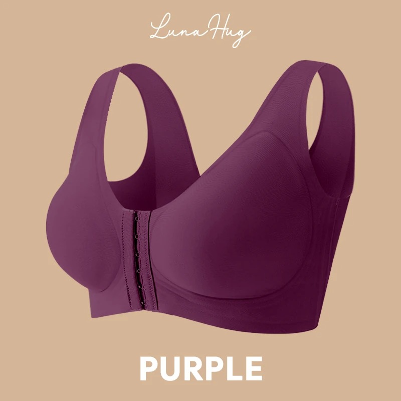LunaHug - Seamless Front Buckle Cross Back Shaping Bra