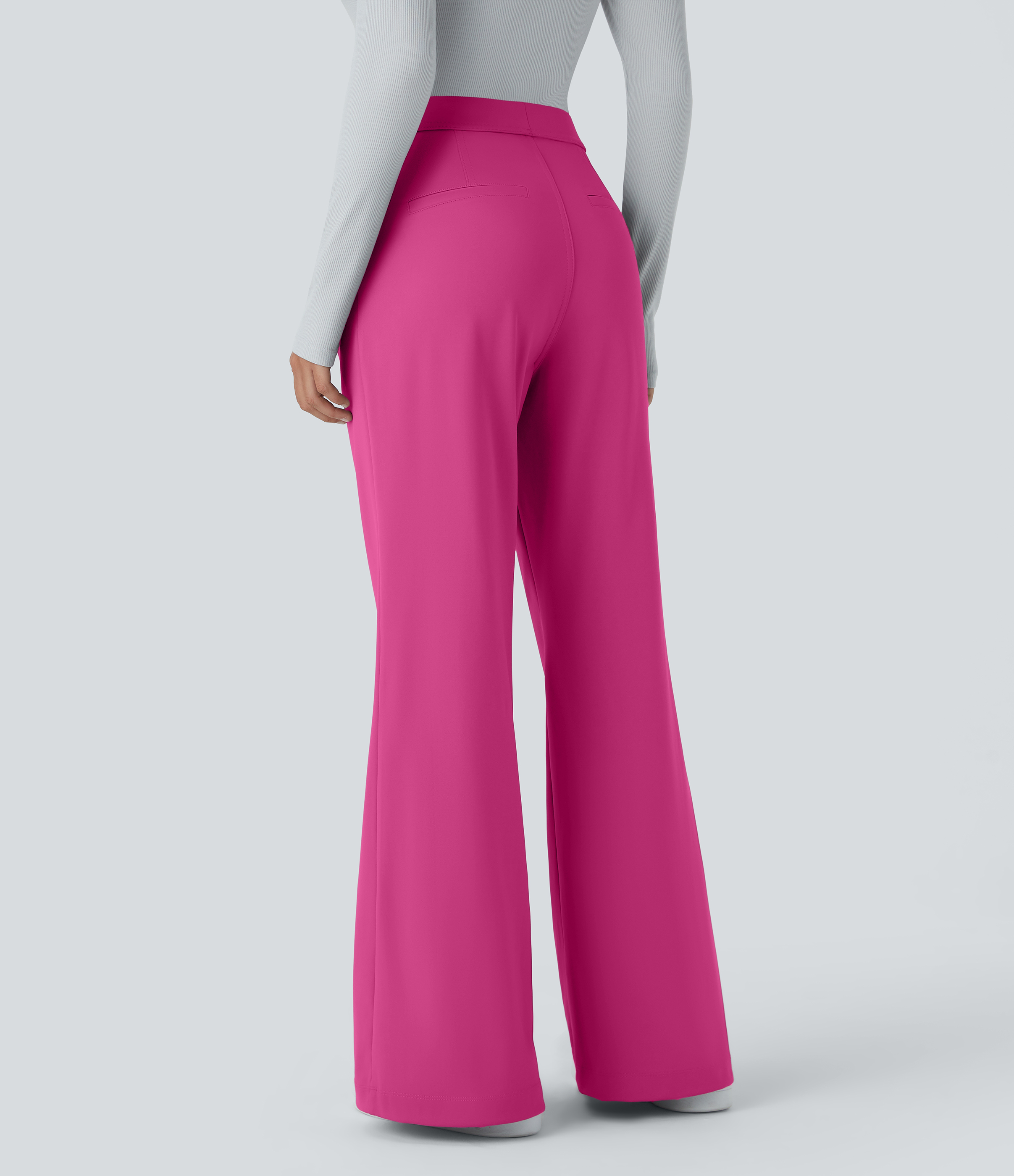 FlexHigh Waisted Pocket Work Flare Pants