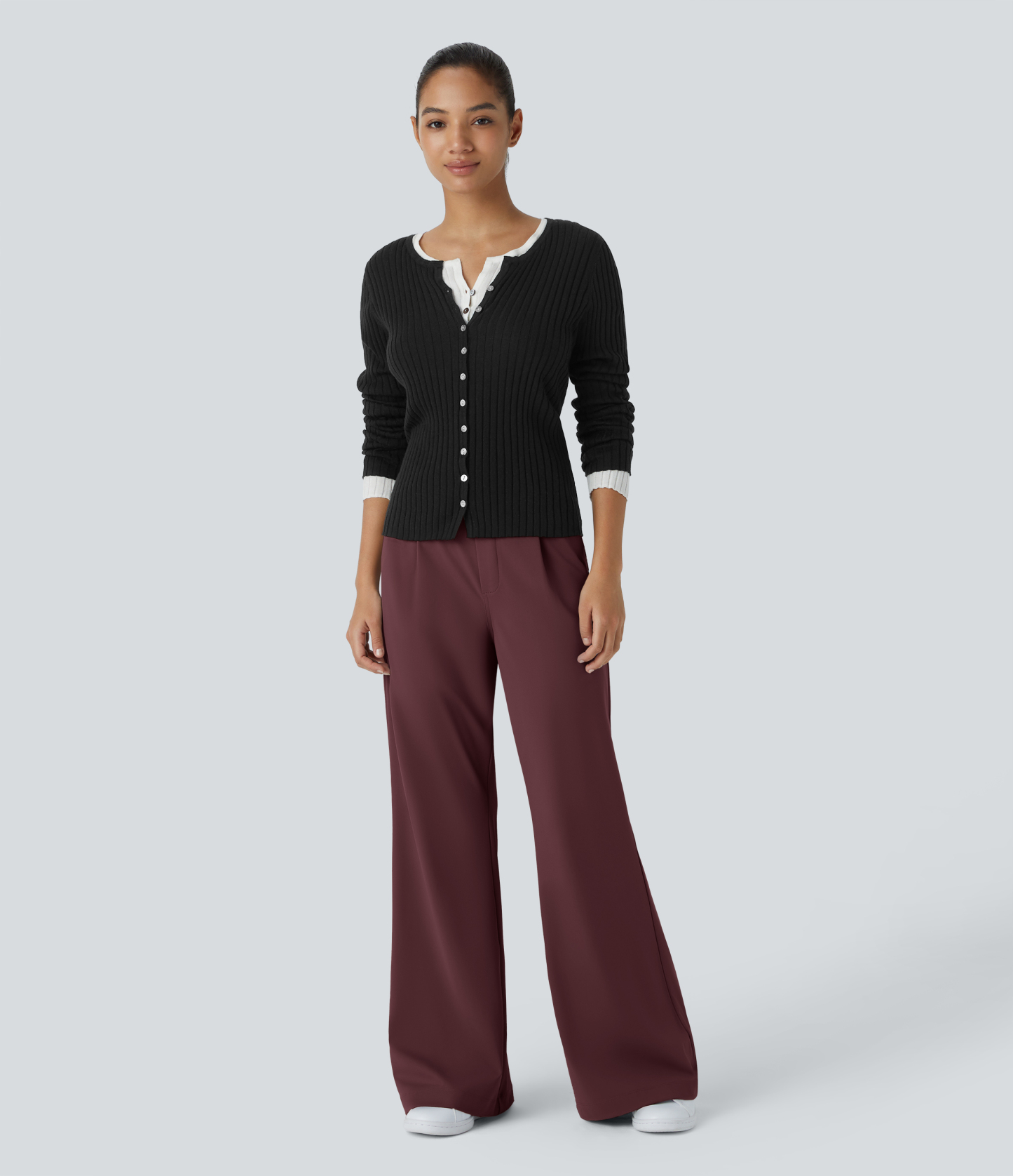 FlexHigh Waisted Pocket Work Flare Pants