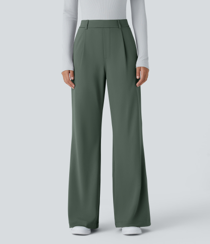 FlexHigh Waisted Pocket Work Flare Pants