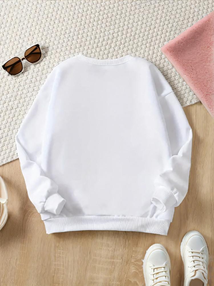 Kpop-Hunter Girl Group Anime Cartoon Print, Elastic Fabric, Girls' Casual Sports Wear, Youth Outdoor & Indoor Activities Hoodie