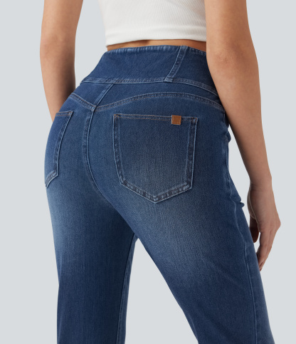 FlexHigh-waisted Casual Skinny Jeans with Pockets