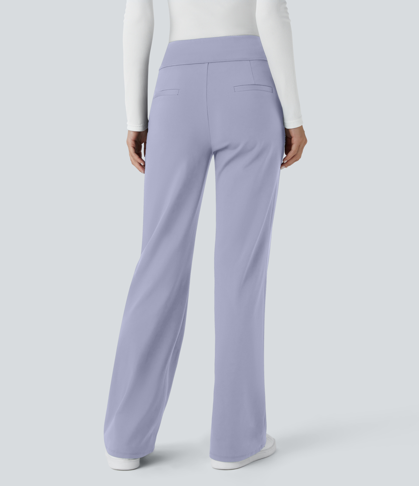 FlexMid Rise Side Zipper Pocket Work Flare Pants