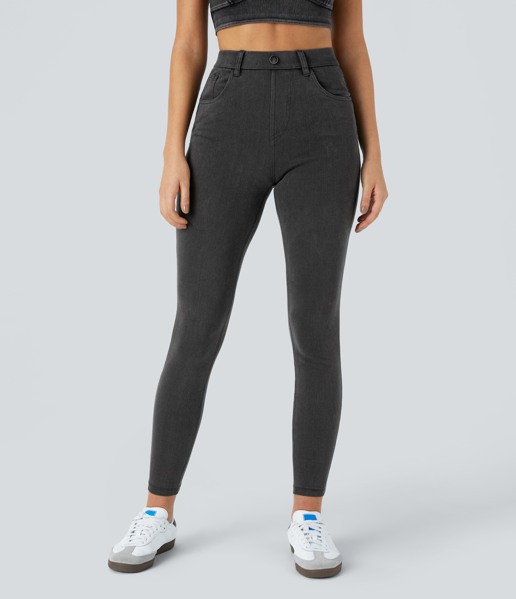 FlexHigh Waisted Pockets Denim Work Leggings
