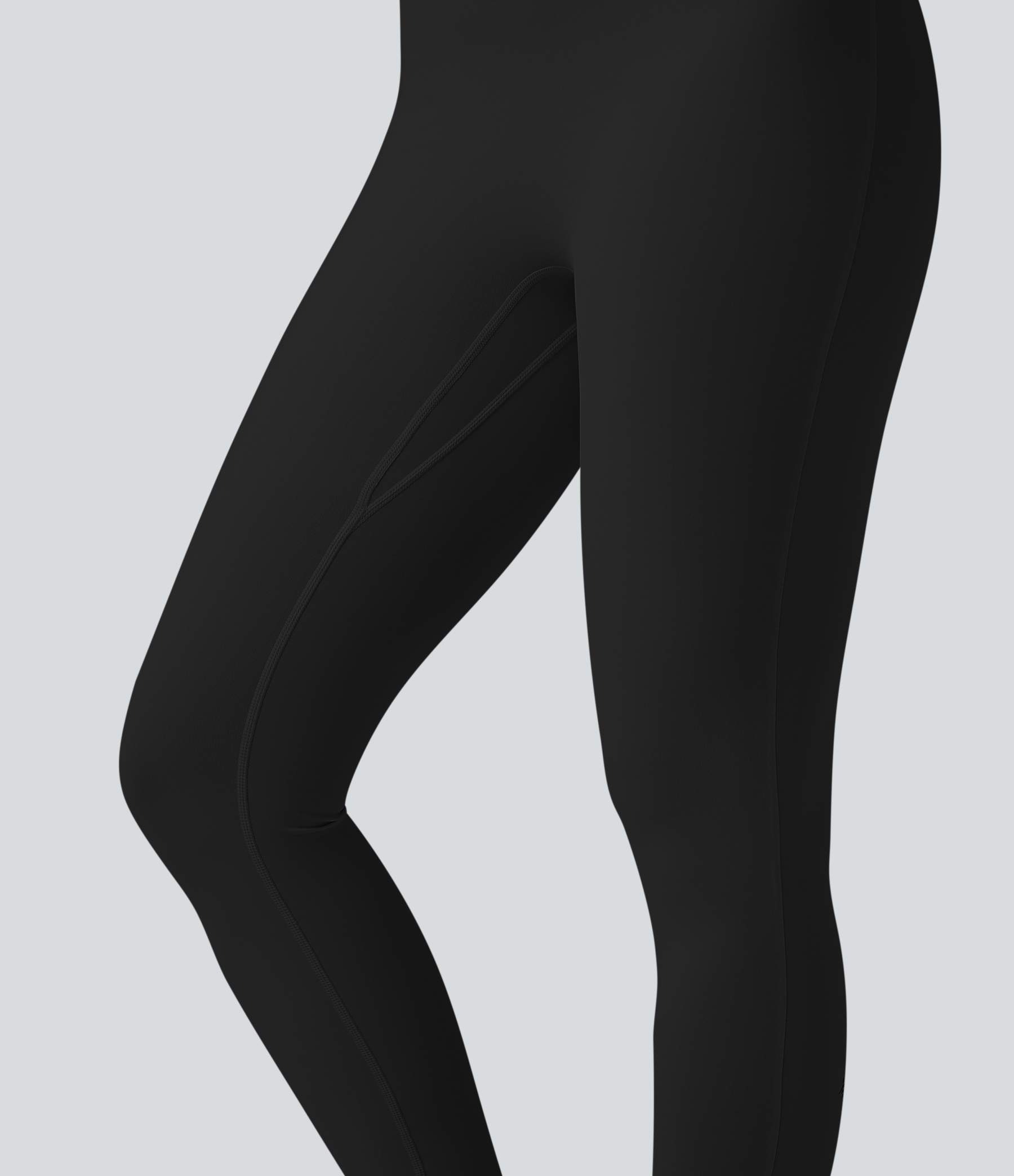 SoftlyZeroAiry Halter Tie Back Cut-out Scrunch Yoga Skinny Jumpsuit